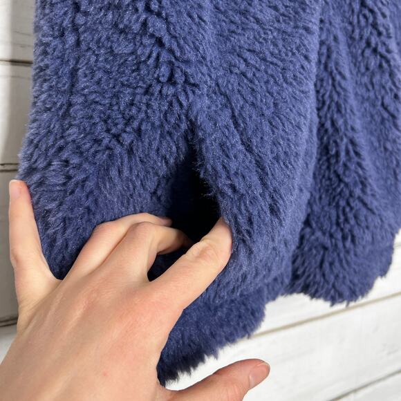 Mini Boden Blue Sherpa Teddy Vest Girls 11-12 - Picture 9 of 10